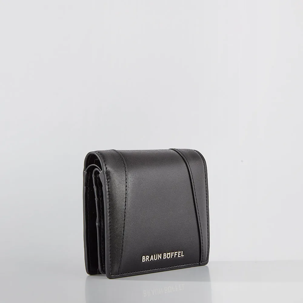 SPIRALIG BIFOLD CENTRE FLAP SMALL WALLET WITH COIN COMPARTMENT