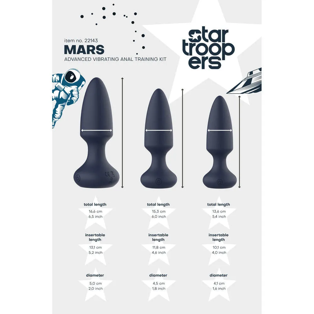 Startroopers Mars Advanced Vibrating Anal Plug Training Kit
