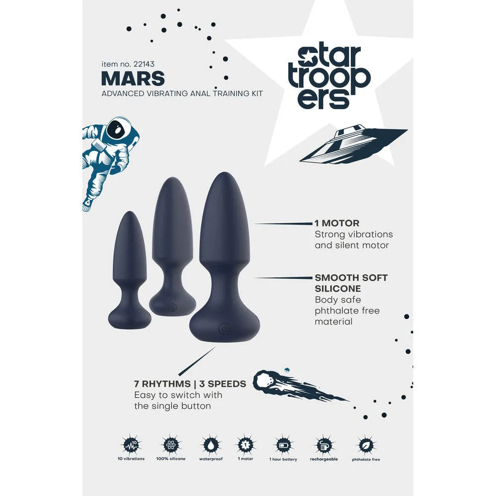 Startroopers Mars Advanced Vibrating Anal Plug Training Kit