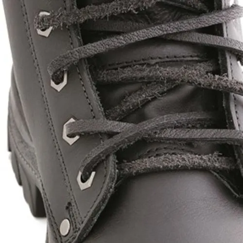 Steel Blue Leather Laces - 1 Pair