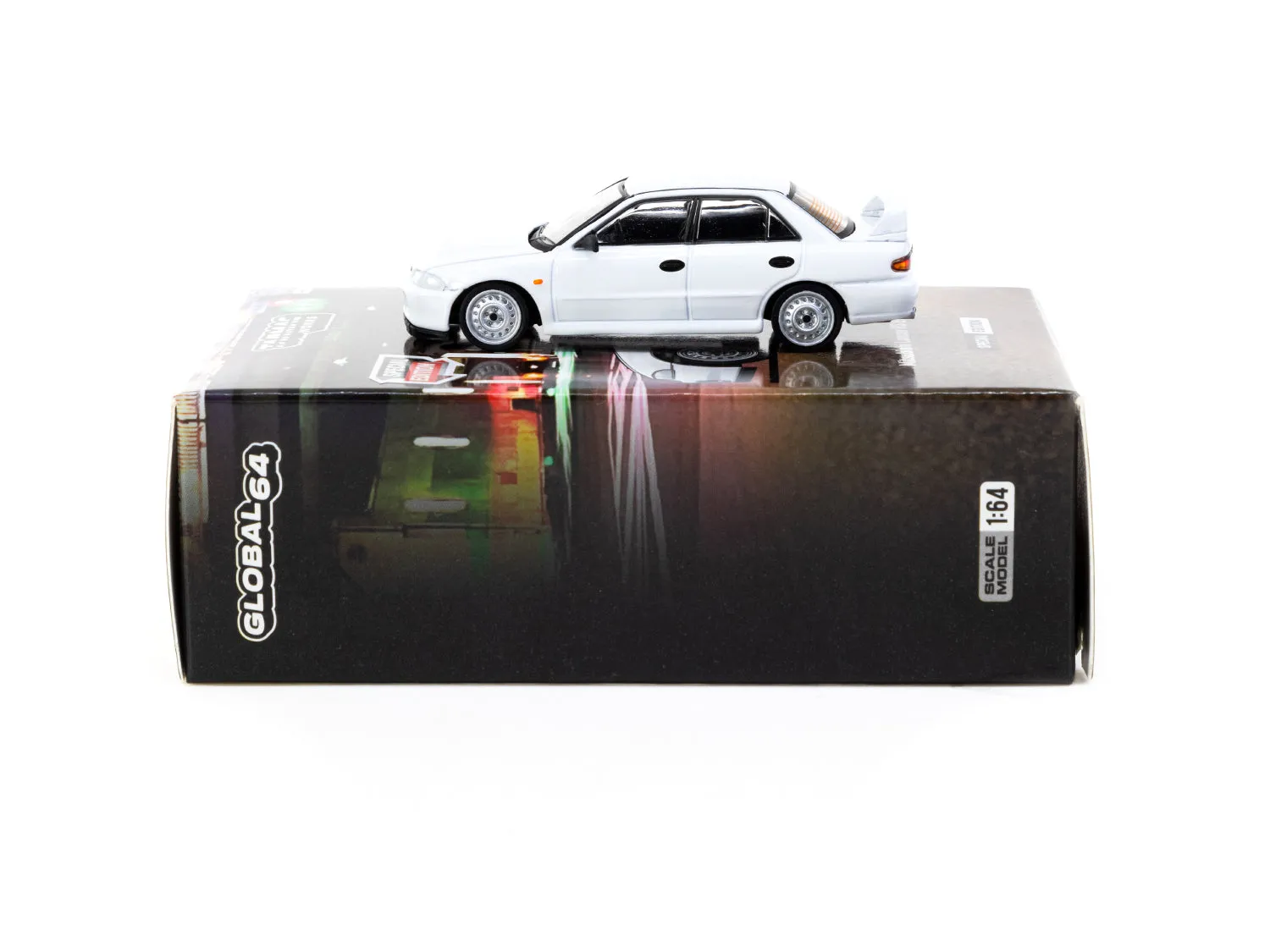Tarmac Works 1/64 Mitsubishi Lancer RS Evolution II White - Malaysia Special Edition - GLOBAL64
