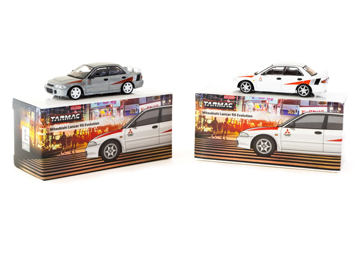 Tarmac Works 1/64 Mitsubishi Lancer RS Evolution White - GLOBAL64