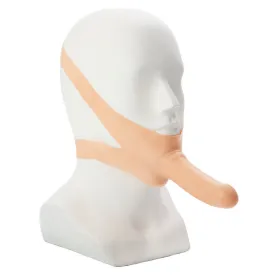 The Accommodator Face Strap-On Dildo Flesh