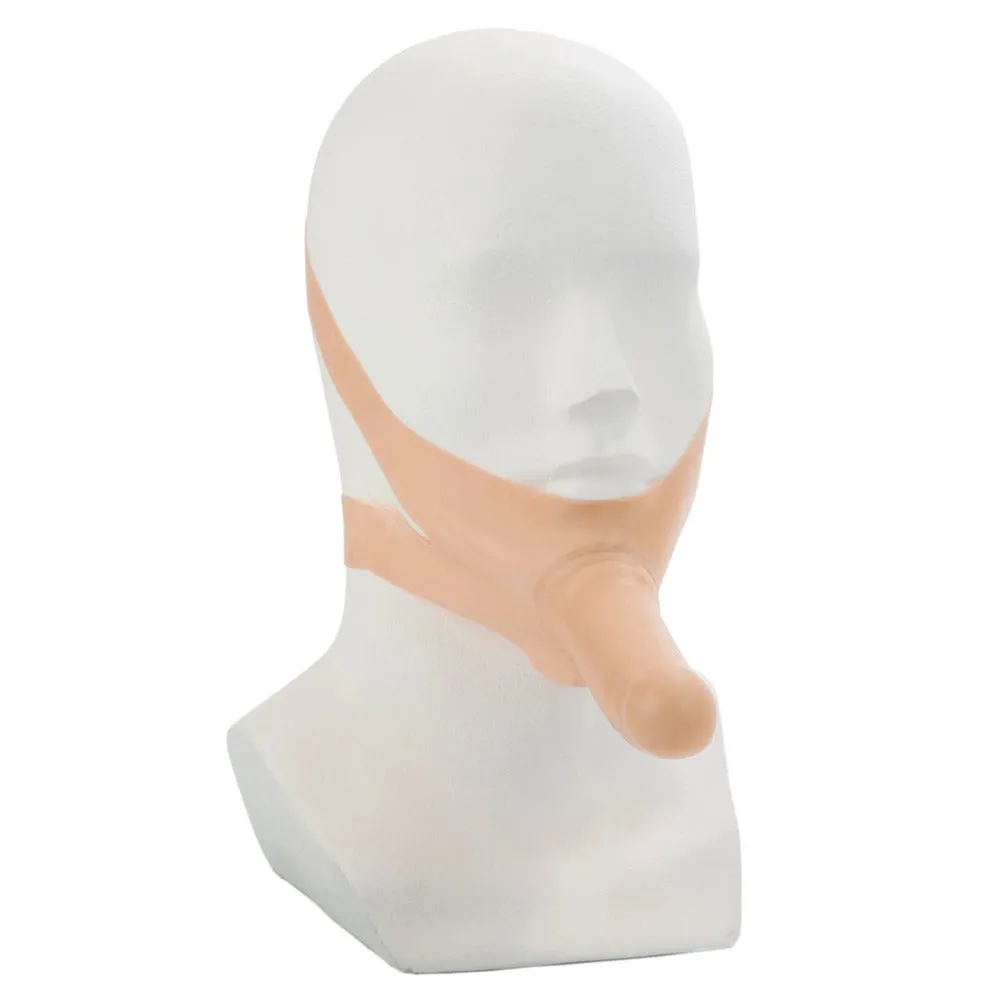 The Accommodator Face Strap-On Dildo Flesh